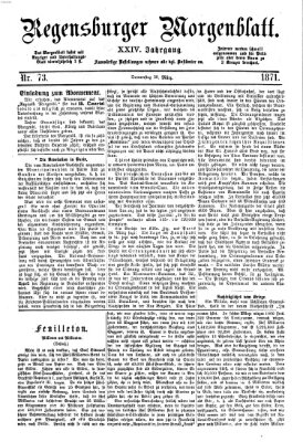 Regensburger Morgenblatt Donnerstag 30. März 1871