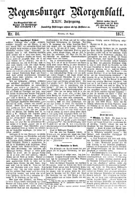 Regensburger Morgenblatt Sonntag 16. April 1871