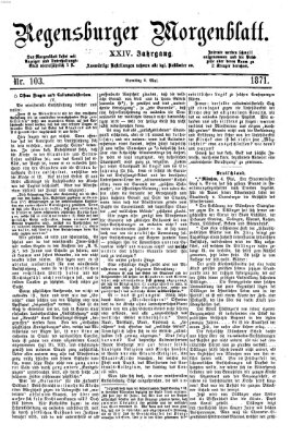 Regensburger Morgenblatt Samstag 6. Mai 1871