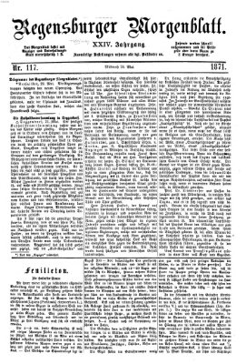 Regensburger Morgenblatt Mittwoch 24. Mai 1871