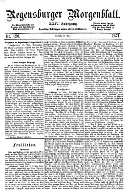 Regensburger Morgenblatt Samstag 27. Mai 1871