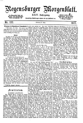 Regensburger Morgenblatt Mittwoch 31. Mai 1871