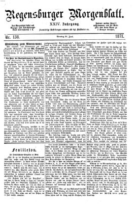 Regensburger Morgenblatt Dienstag 20. Juni 1871