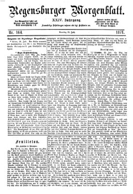 Regensburger Morgenblatt Samstag 22. Juli 1871