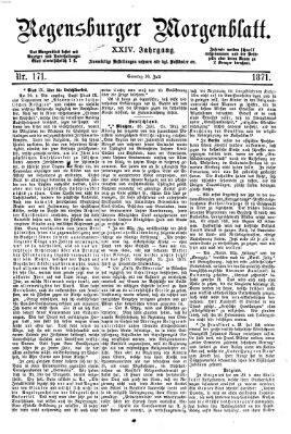 Regensburger Morgenblatt Sonntag 30. Juli 1871