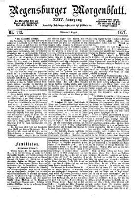 Regensburger Morgenblatt Mittwoch 2. August 1871