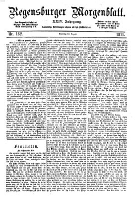 Regensburger Morgenblatt Samstag 12. August 1871