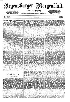 Regensburger Morgenblatt Mittwoch 6. September 1871