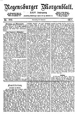 Regensburger Morgenblatt Donnerstag 28. September 1871