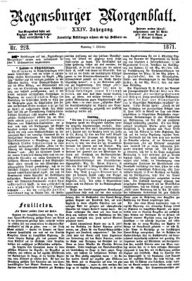 Regensburger Morgenblatt Samstag 7. Oktober 1871