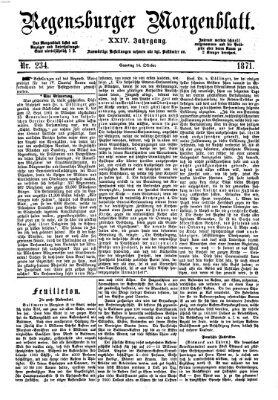 Regensburger Morgenblatt Samstag 14. Oktober 1871