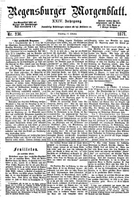 Regensburger Morgenblatt Dienstag 17. Oktober 1871