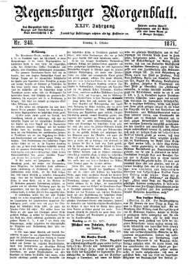 Regensburger Morgenblatt Dienstag 31. Oktober 1871