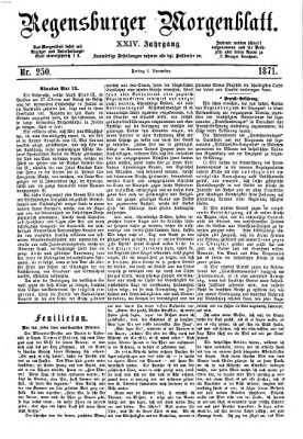 Regensburger Morgenblatt Freitag 3. November 1871