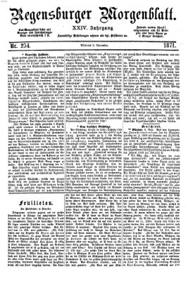 Regensburger Morgenblatt Mittwoch 8. November 1871