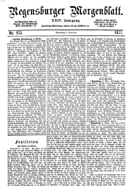 Regensburger Morgenblatt Donnerstag 9. November 1871