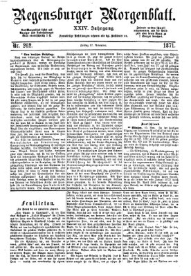 Regensburger Morgenblatt Freitag 17. November 1871