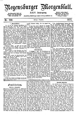 Regensburger Morgenblatt Freitag 8. Dezember 1871