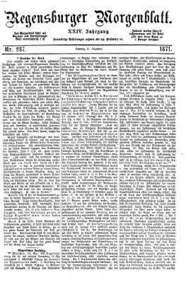 Regensburger Morgenblatt Sonntag 17. Dezember 1871