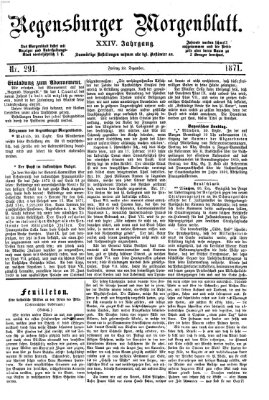 Regensburger Morgenblatt Freitag 22. Dezember 1871