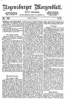 Regensburger Morgenblatt Samstag 30. Dezember 1871