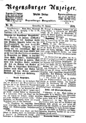 Regensburger Anzeiger Donnerstag 19. Januar 1871