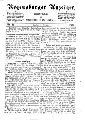 Regensburger Anzeiger Samstag 11. Februar 1871