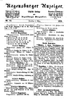 Regensburger Anzeiger Sonntag 5. März 1871