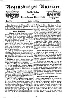 Regensburger Anzeiger Freitag 10. März 1871