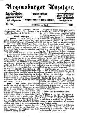 Regensburger Anzeiger Donnerstag 13. April 1871