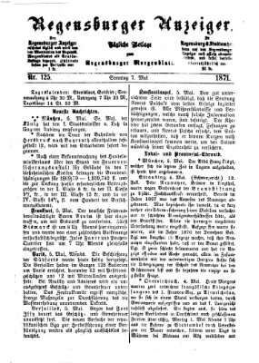 Regensburger Anzeiger Sonntag 7. Mai 1871