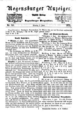 Regensburger Anzeiger Montag 5. Juni 1871