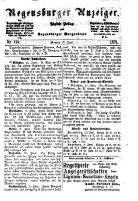 Regensburger Anzeiger Montag 12. Juni 1871