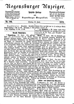 Regensburger Anzeiger Montag 19. Juni 1871