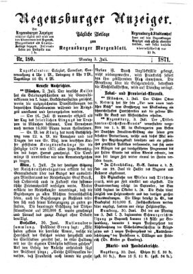 Regensburger Anzeiger Montag 3. Juli 1871