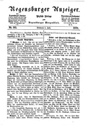 Regensburger Anzeiger Mittwoch 5. Juli 1871