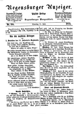 Regensburger Anzeiger Dienstag 11. Juli 1871