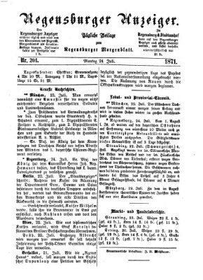 Regensburger Anzeiger Montag 24. Juli 1871