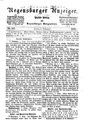 Regensburger Anzeiger Freitag 8. September 1871