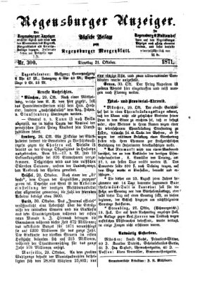 Regensburger Anzeiger Dienstag 31. Oktober 1871