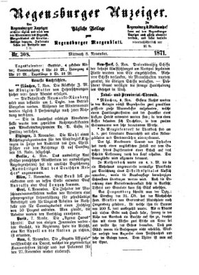 Regensburger Anzeiger Mittwoch 8. November 1871