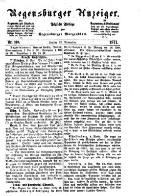 Regensburger Anzeiger Freitag 10. November 1871