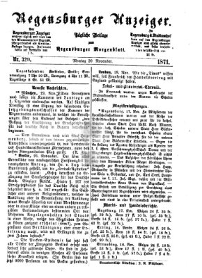 Regensburger Anzeiger Montag 20. November 1871