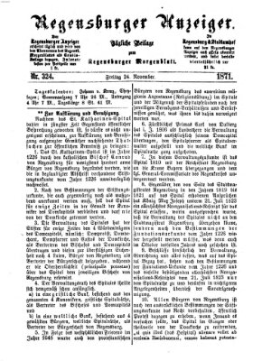 Regensburger Anzeiger Freitag 24. November 1871