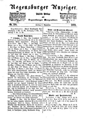 Regensburger Anzeiger Freitag 8. Dezember 1871