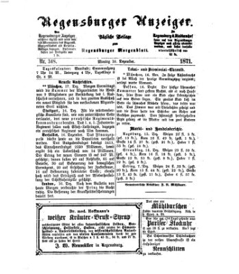 Regensburger Anzeiger Montag 18. Dezember 1871