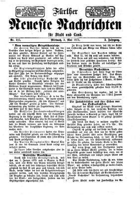 Fürther neueste Nachrichten für Stadt und Land (Fürther Abendzeitung) Mittwoch 3. Mai 1871