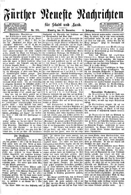 Fürther neueste Nachrichten für Stadt und Land (Fürther Abendzeitung) Sonntag 10. Dezember 1871