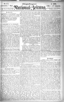 Nationalzeitung Samstag 7. April 1866