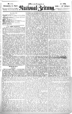 Nationalzeitung Samstag 14. April 1866